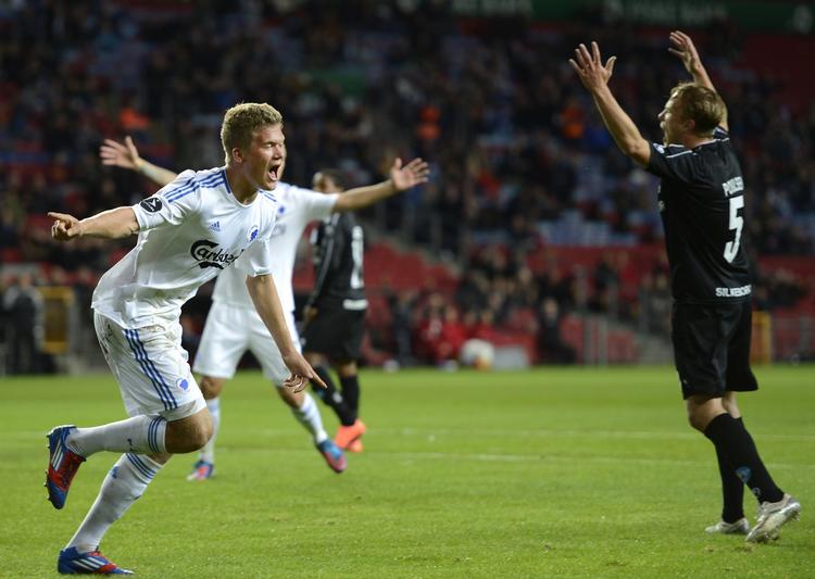 Træfsikker. Med ni mål i de første 10 kampe ligger Andreas Cornelius nummer to på Superligaens topscorerliste. 