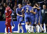 0-4 Ivanovic (i midten) havde gerne set, at Chelsea havde afgjort matchen allerede i 1. halvleg. 