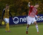 MATCHVINDER. Med to mål gjorde Nicklas Helenius en forskel, da AaB slog Brønshøj. 