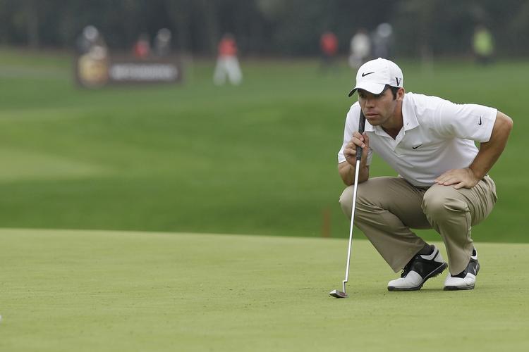 Forstyrrende. Med 14 turneringssejre på kontoen er Paul Casey en  mand, der kan holde hovedet koldt. Men den med hunden, havde heller ikke han set komme. 