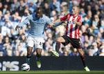 ubesejret. Manchester Citys Mario Balotelli havde ikke sin bedste dag i kampen mod Sunderland, men City-holdet sad tungt på kampen på hjemmebanen. 