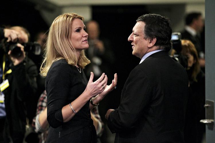Samarbejde. Statsminister Helle Thorning-Schmidt(S) og Formand for EU-Kommissionen, José Manuel Barroso, ved mødet i Bella Center tidligt i år. 