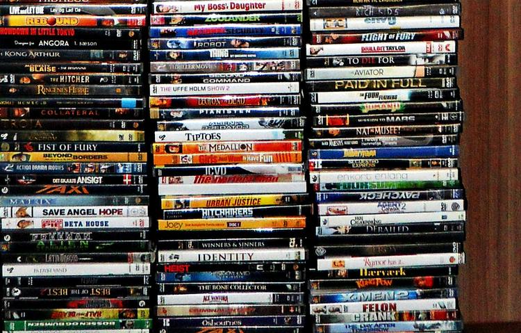Fusk. Denne DVD-samling blev inden for et år medlt stjålet 12 gange i det samme område. Den gik ikke Foto: Topdanmark 