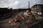 Rampe. Byggeriet af Nordhavnsvej ser ud til at blive noget dyrere end Københavns Kommune hidtil har forventet. 