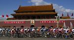 doping. Feltet i Tour of Beijing suser forbi Tiananmen Gate i midten af den kinesiske hovedstad. Men uden Steve Hounard. 