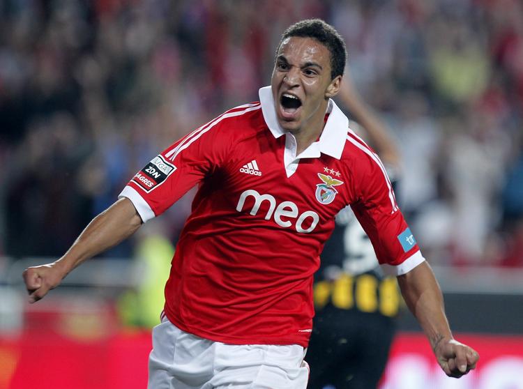 Topscorer. Politiken.dk har desværre ikke billeder fra kampen i Spanien. Til gengæld kan vi vise Rodrigo fra hans præstationer i den bedste portugiske liga. 