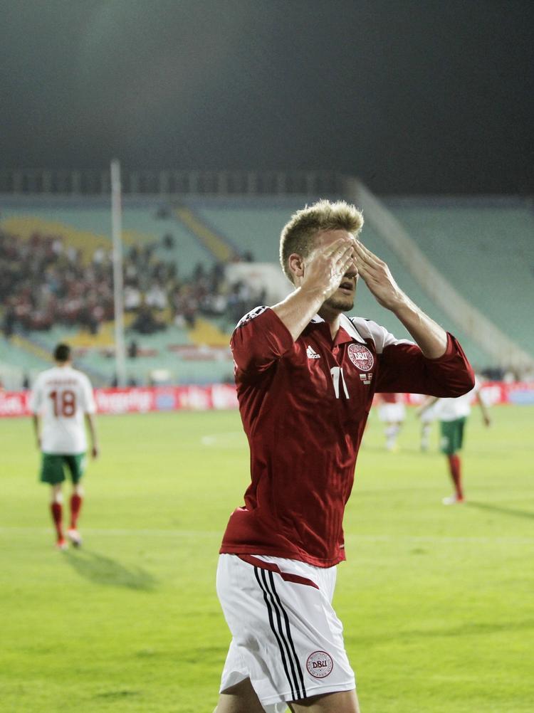 Top-10. Med sin 21. scoring på landsholdet er Nicklas Bendtner nu balndt de ti mest scorende i rødt og hvidt nogensinde. 