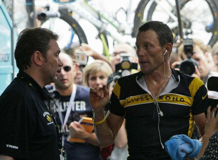 Anklaget. Johan Bruyneel (t.v.) har intet tilovers for Usada. 