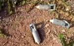 FUSERE. Usprængte, sovjetiske klyngebomber fundet af civile i Syrien. Billedet er fra en YouTube-video. 