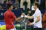 revanche. I US Open-finalen vandt Andu Murray, men i dag fik Novak Djokovic finalensejren i Shanghai. 