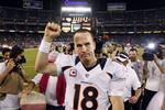 Afbetaling. Mannings kontrakt med Denver gælder i fem år, hvor quarterbacken tjener over en halv milliard kroner. 