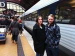 FORSINKELSER. Karen Westermann og kæresten Christian Caspersens togtur fra Næstved til København har taget over to timer - det er dobbelt så lang tid, som den skulle. 
