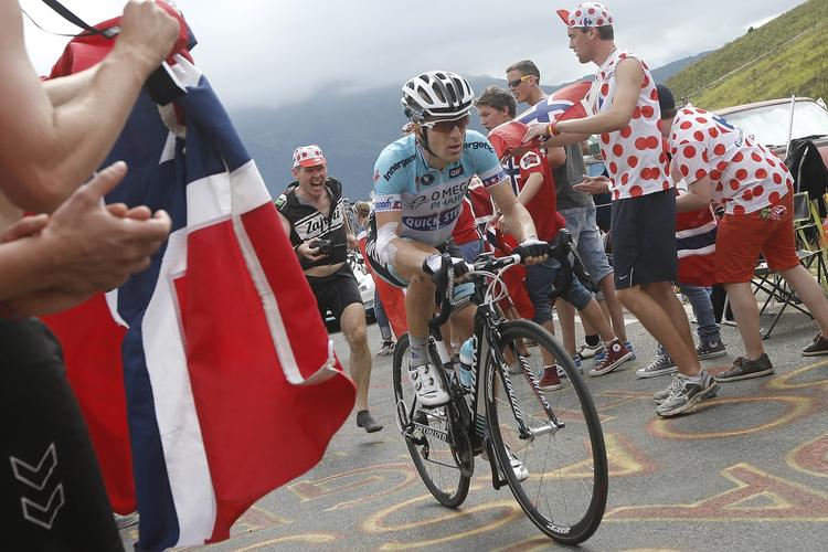 dopingdømt. Levi Leipheimer på vej op ad bjergene i 17 etape af Tour de France i år. 