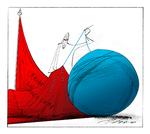 Sammenhold. Den største trussel mod sammenholdet i arbejderklassen i disse år er regeringens systematiske forsøg på at »øge arbejdsudbuddet« gennem en stribe reformer, der gør det sværere og sværere at overleve uden for arbejdsmarkedet, skriver Finn Sørensen (Enhl.). Tegning: Per Marquard Otzen 