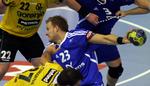 Nederlag. Simon Westh Kristiansen (i midten) og de øvrige BSV-spillere kæmpede forgæves i Slovenien. 