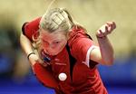 AFKLAPSET. 20 af kampens 64 point vandt Pernille Agerholm i sin første runde ved EM. 