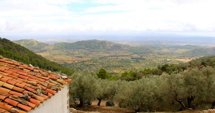 Udsigt. Det er muligvis benhårdt arbejde at cykle rundt på Mallorca, men så belønnes man med den her slags udsigter. 