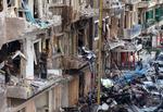 KRAFTIG. Den bilbombe, der eksploderede i et kristent kvarter i Beirut i går, efterlod sig markante spor. 
