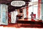 Illustration. Udenrigsministeren  været på fredsmission  i Mellemøsten (Politiken 19. februar 2006).  Tegninger fra bogen: Roald Als 