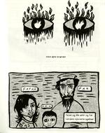 Langtbortistan. Den 15-årige  hovedperson er kommet alene til Andeby, mens hans familie stadig er i Langtbortistan, skriver Kim Fupz Aakeson. Tegning: Rasmus Bregnhøj 