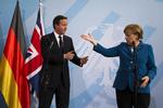 Uenighed. David Cameron og Angela Merkel mødtes blandt andet i sommer til et møde i Berlin. Her var enigheden heller ikke så omfattende. 