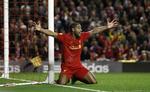 Utilfreds. Liverpools Glen Johnson vil have straffespark. 