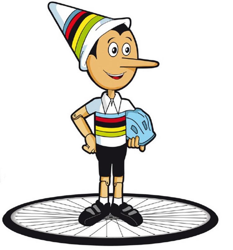 utroværdig. Pinocchio er blevet maskot for VM i landevejscykling i Firenze til næste år. 