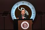 hædret. FN's generalsekretær, Ban Ki-moon, besøger i dag sit hjemland, Sydkorea, hvor han modtager en fredspris. 