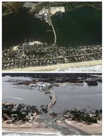 Før og efter: Sådan så Mantoloking, New Jersey, ud før og efter Sandy kom forbi. 