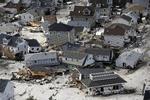Seaside Heights, New Jersey, efter stormen. 