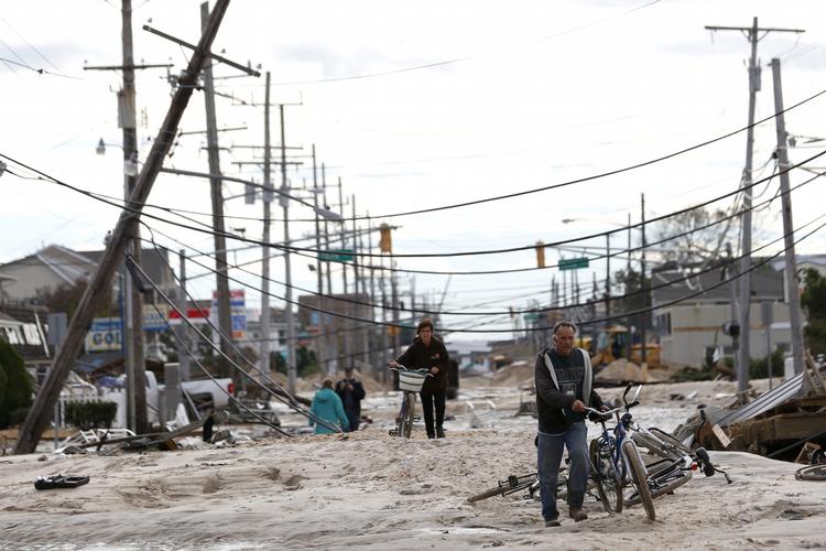 Det kommer til at tage noget tid at rydde op i Lavallette, New Jersey. 