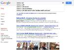 injurier? Google løber ind i retssager over hele kloden på grund af, hvordan søgemaskinen fungerer. Her ses det for eksempel, hvordan Google reagerer, når man starter med at skrive navnet på den tidligere tyske præsindentfrue Bettina Wulff. Hun har også sagsøgt Google. 