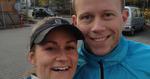 Brian Martin Ramussen og hans veninde Camilla Folsach Madsen håber på, at New York City Marathon ikke bliver aflyst. 