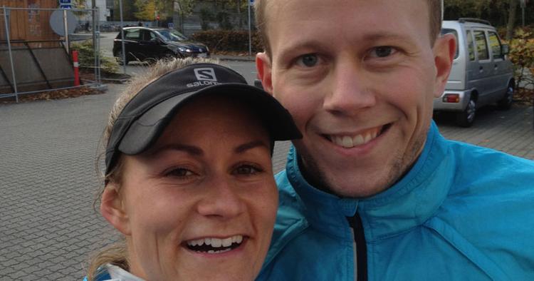Brian Martin Ramussen og hans veninde Camilla Folsach Madsen håber på, at New York City Marathon ikke bliver aflyst. 