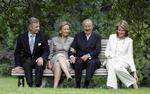 ROYALT. Fra venstre: kronprins Philippe, dronning Paola, Kong Albert II og prinsesse Mathilde. 