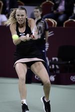 FINALIST. For fjerde gang i denne sæson skal Caroline Wozniacki i morgen spille finale. 
