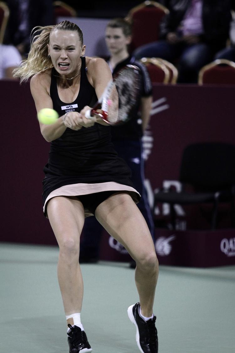 FINALIST. For fjerde gang i denne sæson skal Caroline Wozniacki i morgen spille finale. 