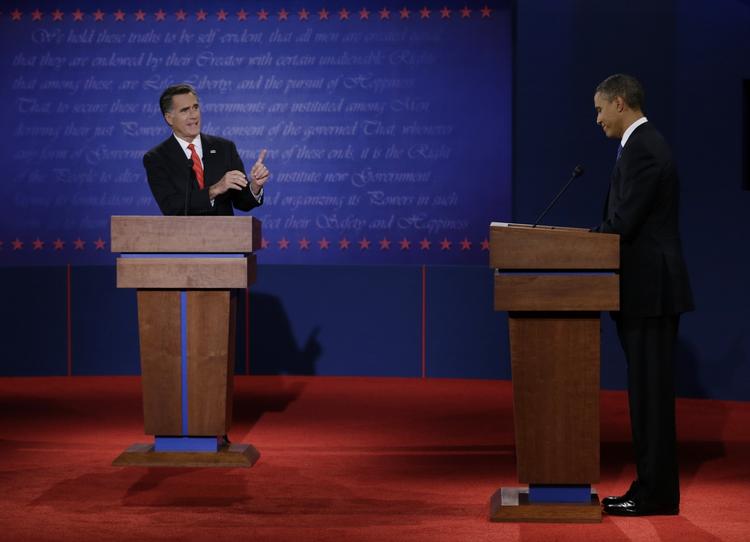 AFHÆNGIGE. Hverken Barack Obama (th) eller Mitt Romney får den store handlefrihed, hvis ikke deres parti opnår markant flertal i Kongressen. 