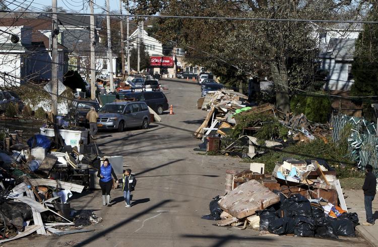 KATASTROFE. Staten Island er et af de område i USA, der blev hårdest ramt af orkanen Sandy's hærgen. 