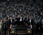 Antiamerikanisme. Den ægyptiske præsident Morsi ved fejringen af 39-års dagen for krigen mod Israel i 1973. 