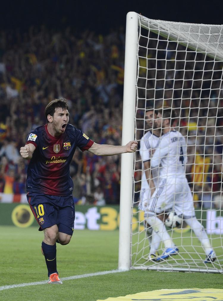 velkendt. For 264. gang scorede Lionel Messi for Barcelona, da han udlignede til 1-1. I anden halvleg scorede han mål nummer 265. 