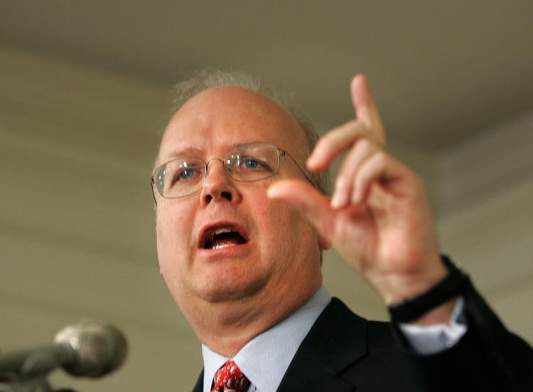 ÆRKEKONSERVATIV. Republikanske Karl Rove - der var tidligere præsident George Bush' chefindpisker - vil ikke erklære tirsdagens præsidentvalg for afgjort endnu. 