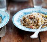 Pasta med skraldjuveler, chili og hvidløg