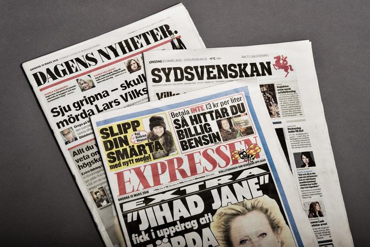 Fremtid. Træk en friskprintet avis i automaten. Til næste år får svenskerne den mulighed på udvalgte steder. 