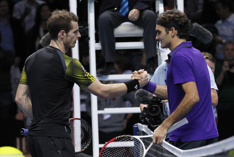 Populær. Federer (t.h.) slog det lokale håbd Andy Murray i semifinalen. 