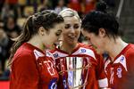 Fremtiden. Louise Burgaard, Mette Gravholt og Fie Woller var alle med til at vinde Golden League-turneringen for en måned siden i Århus, hvor mægtige Rusland, Frankrig og Norge fik stryg af de unge danskere. 