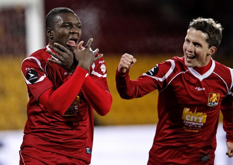 Talent. Jores Okore har en imponerende acceleration, lyder DBU's begrundelse for at vælge FCN-forsvareren som årets talent. 