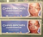 TÆSK. Rihannas forslåede ansigt bliver brugt på falske Chris Brown-plakater i Stockholm. 