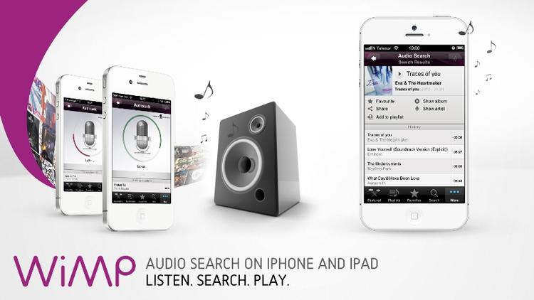 AFLYTTET. Nu kan WiMP-app'en til iPhone og iPad genkende musikken, der spiller i radioen, i højttalerne på caféen, eller hvor du ellers hører musik. 