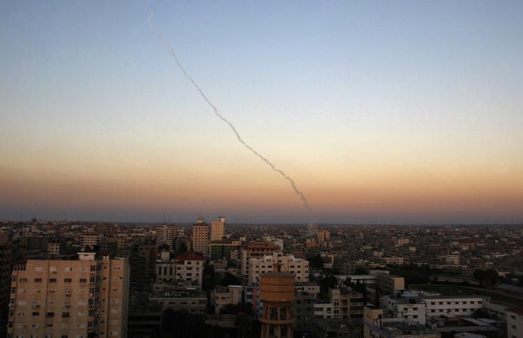 STILLE. Røgen fra Gaza striben bliver efter alt at dømme minimal, mens Egypten er på officielt i området. 